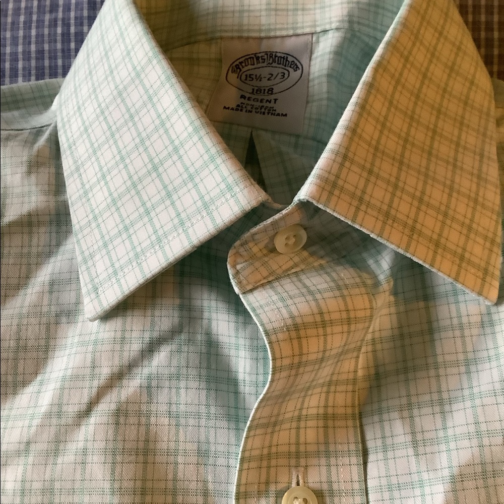 Bundle of 3 men’s brooks brothers long sleeve button down shirts size 15.5 - Picture 10 of 11